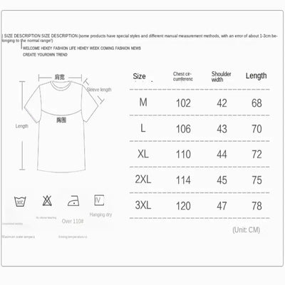 Men Summer Graphic Oversize Tshirt