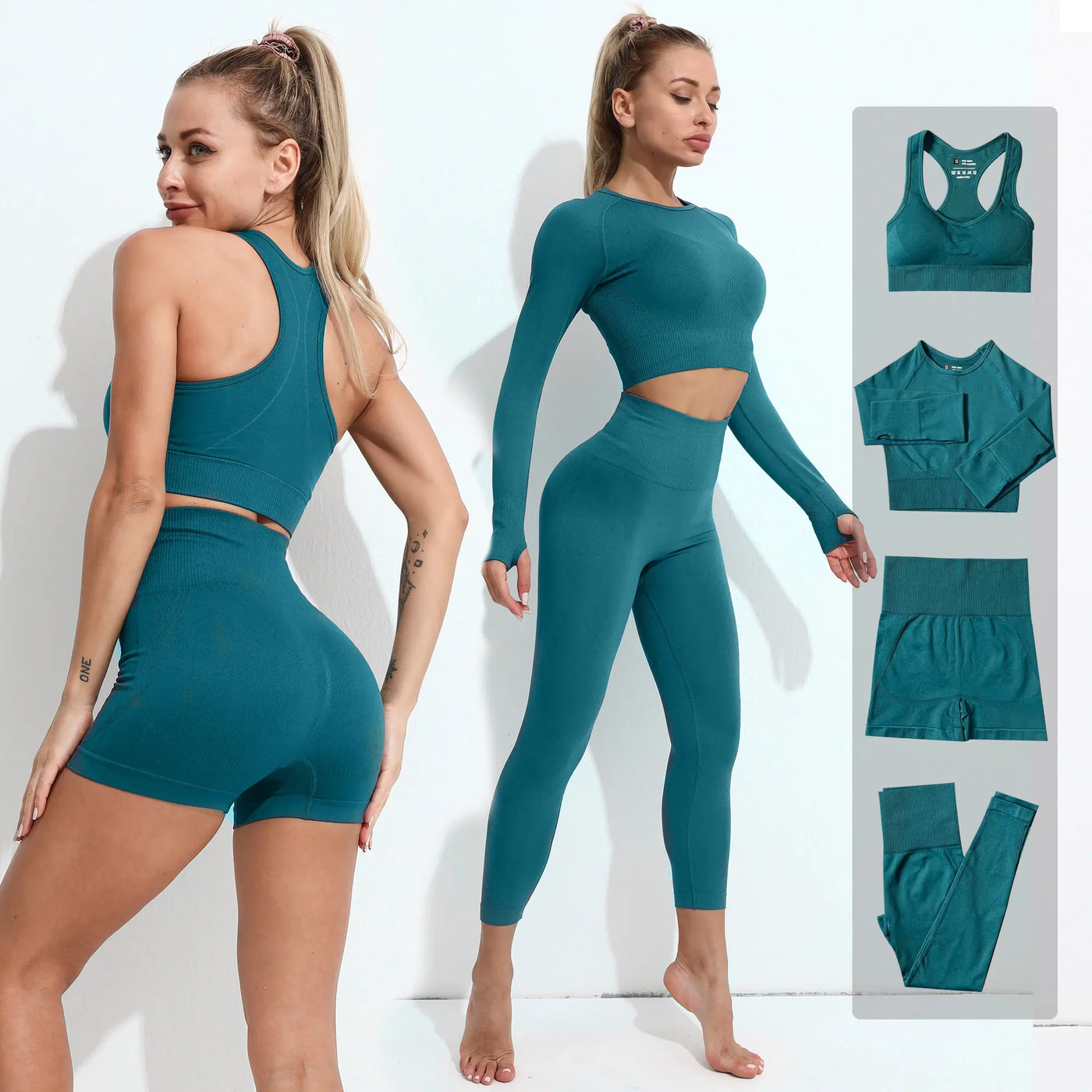 Women  Seamless Yoga Set Workout