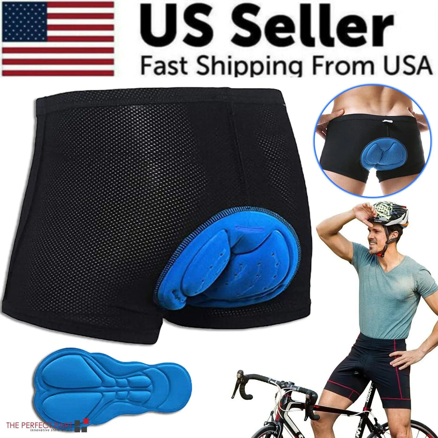 Unisex Gel-Padded Cycling Underwear