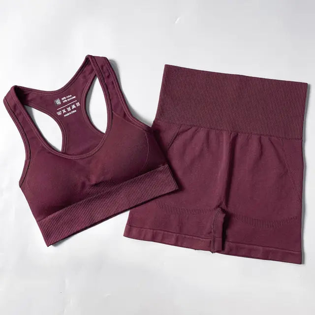 Women  Seamless Yoga Set Workout