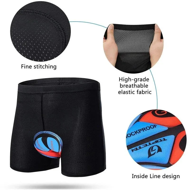 Men Cushioned Cyclist Shorts Underwear