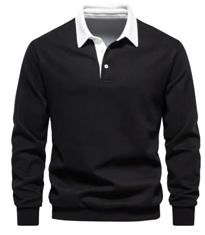 Men's Casual Polo Collar Sweater